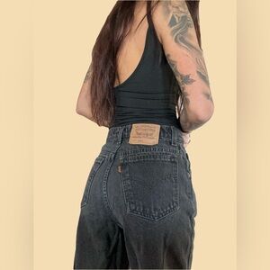 Levi's Orange Tab High-Rise Black Women's Jeans